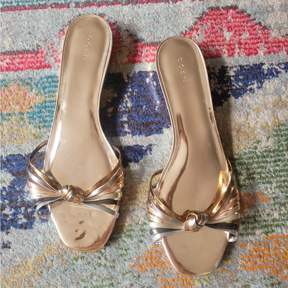 Gio mixed metal sandals size 41